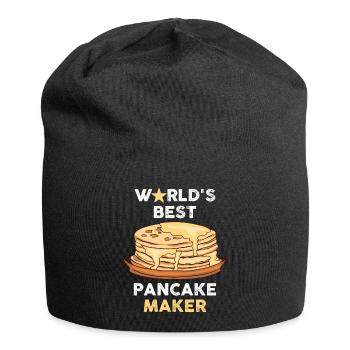 Worlds Best Pancake Maker Crêpes Cadeau - Bonnet en jersey - noir - Devant