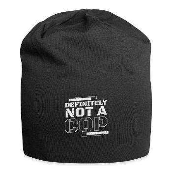 Un policier certainement pas un flic infiltré - Bonnet en jersey - noir - Devant