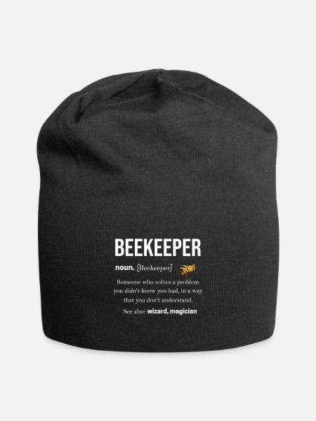 Imker - Jersey-Beanie - Schwarz