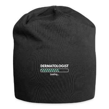 Dermatologist Loading Studying Dermatology - Jersey Beanie - black - Front