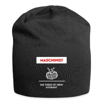 Maschinist Freiwillige Feuerwehr Saufen Geschenk - Jersey-Beanie - Schwarz - Vorne