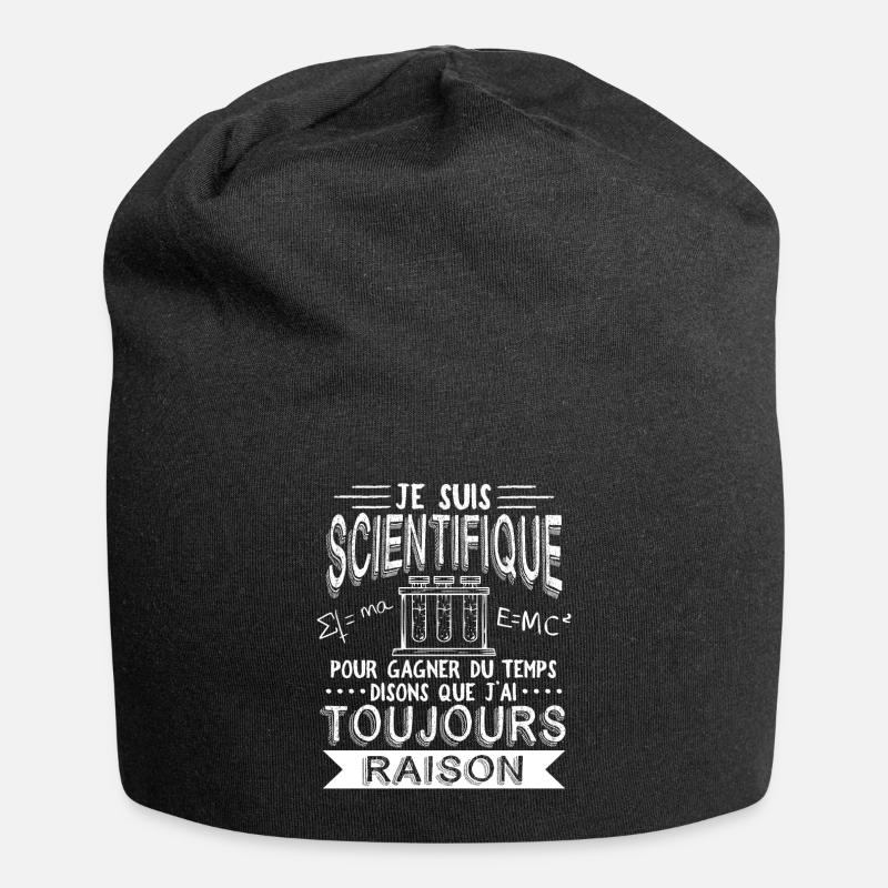 Scientifique Humour Science - Bonnet en jersey - noir