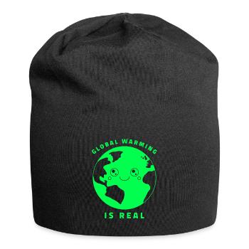 GLOBAL WARMING IS REAL Nr 21 - Jersey-Beanie - Schwarz - Vorne
