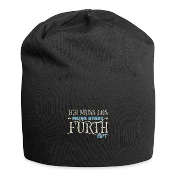 Muss los Fürth ruft Fürther - Jersey-Beanie - Schwarz - Vorne