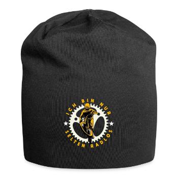 Ich bin nur selten Radlos - Jersey-Beanie - Schwarz - Vorne