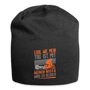 Mofa Mofaroller Moped Mofafahrer Mofas lustige - Jersey-Beanie - Schwarz - Vorne