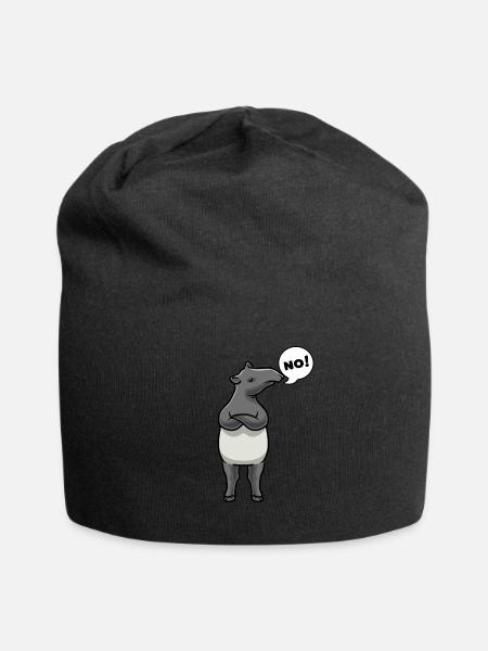 Sturer Tapir - Jersey-Beanie - Schwarz