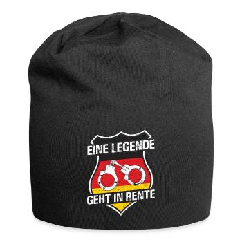 Eine Legende Geht In Rente Polizist Pension - Jersey-Beanie - Schwarz - Vorne