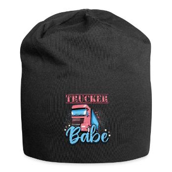 Trucker Babe Sparkles Truck Driver - Jersey-Beanie - Schwarz - Vorne