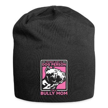 American Bully Mom Dog Owner Dog Gift - Jersey Beanie - black - Front
