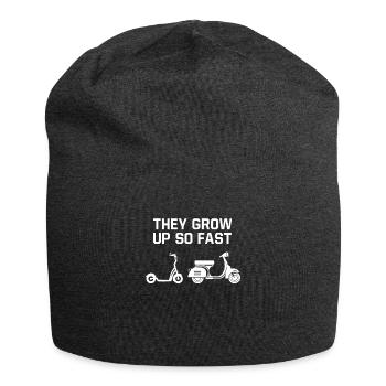 They Grow Up So Fast Roller Motorroller Scooter - Jersey-Beanie - Anthrazit - Vorne