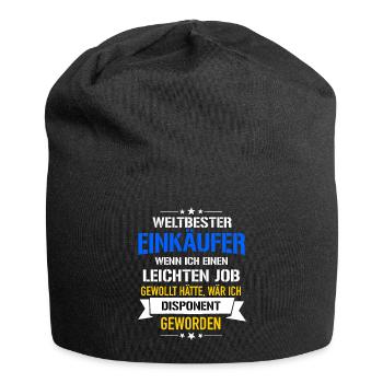 Lustiger Spruch Weltbester Einkäufer Disponent - Jersey-Beanie - Schwarz - Vorne