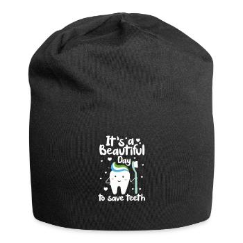 Dentiste Dentiste Dentiste Dentist Dents Cadeau - Bonnet en jersey - noir - Devant