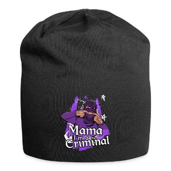 Mama i ́m a Criminal - Jersey Beanie - black - Front