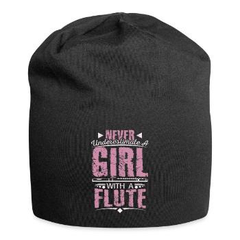 Flûte de flûte - Bonnet en jersey - noir - Devant