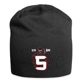 5. Geburtstag Ninja 5 Jahre Ninja Kostüm - Jersey-Beanie - Schwarz - Vorne
