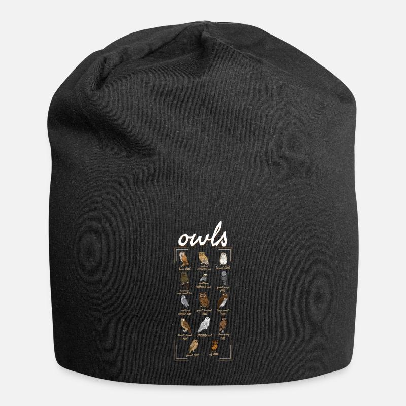 Owls Birder Birdwatcher Birdwatching - Jersey-Beanie - Schwarz