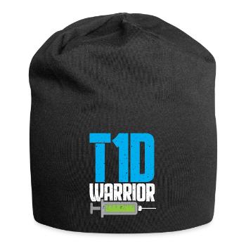 Diabetes Diabetiker Insulin Blutzucker Typ 1 - Jersey-Beanie - Schwarz - Vorne