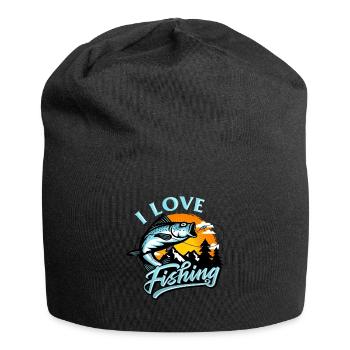 Fishing Like fishing fish - Jersey Beanie - black - Front
