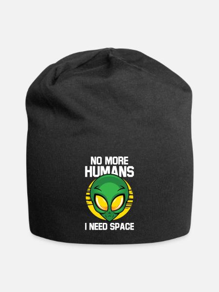 Alien Ufo Außerirdisch Aliens Area Geheim Geschenk - Jersey-Beanie - Schwarz