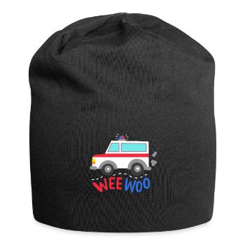 Krankenwagen Rettungsfahrzeug - Jersey-Beanie - Schwarz - Vorne