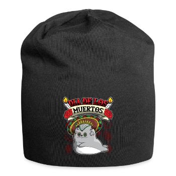 Dia De Los Muertos Animals Seal - Jersey-Beanie - Schwarz - Vorne
