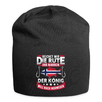 Angeln Norwegen - Jersey-Beanie - Schwarz - Vorne