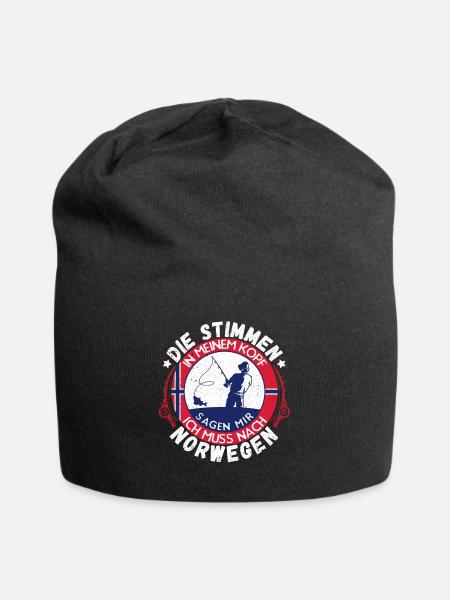 Angeln Norwegen - Jersey-Beanie - Schwarz