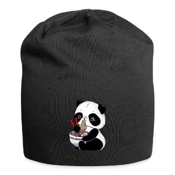 Panda Japanische Ramen Nudeln Panda - Jersey-Beanie - Schwarz - Vorne