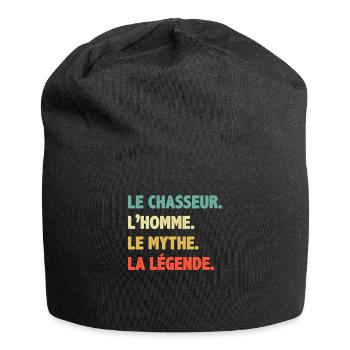 Le Chasseur L'homme Le Mythe La Légende Cadeau - Bonnet en jersey - noir - Devant