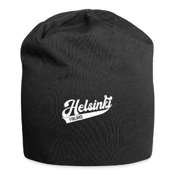 Helsinki,Finland - Bonnet en jersey - noir - Devant