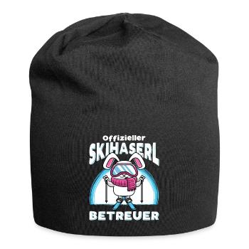 Offizieller Skihaserl Betreuer Skilehrer Skiurlaub - Jersey-Beanie - Schwarz - Vorne