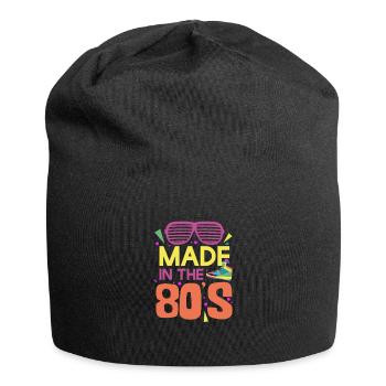 Années 80 - Bonnet en jersey - noir - Devant