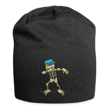 Dabbing Skeleton Skateboard - Jersey-Beanie - Schwarz - Vorne