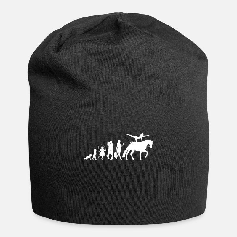 Pferde Voltigieren Reiten Mädchen Volti Reiten - Jersey-Beanie - Schwarz
