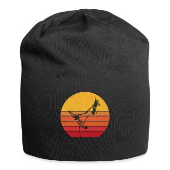 Dabbing Skeleton Skateboard - Dab Skater Retro - Jersey-Beanie - Schwarz - Vorne