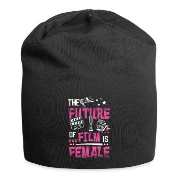 The future of film is female, camera woman, - Jersey Beanie - black - Front