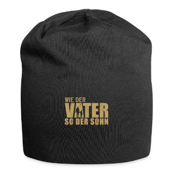 Wie Der Vater So Der Sohn Partnerlook Vatertag - Jersey-Beanie - Schwarz - Vorne