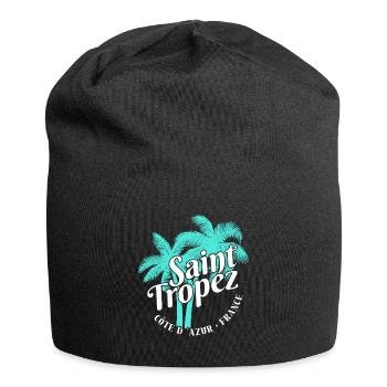 Saint Tropez Côte D Azur France Beach - Bonnet en jersey - noir - Devant