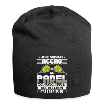 Raquettes De Padel Tennis Pádel Tennis Padel - Bonnet en jersey - noir - Devant