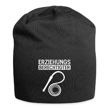 Erziehungsberechtigter BDSM Knebel Peitsche - Jersey-Beanie - Schwarz - Vorne