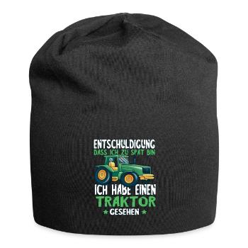 Entschuldigung ich Habe Traktor gesehen - Jersey-Beanie - Schwarz - Vorne