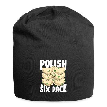 Drôle Pierogi Piroggen Cadeau de cuisine polonaise - Bonnet en jersey - noir - Devant