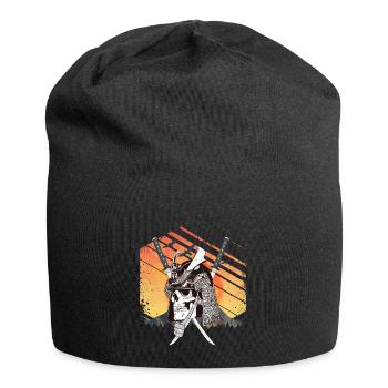 Samurai Skull - Jersey-Beanie - Schwarz - Vorne