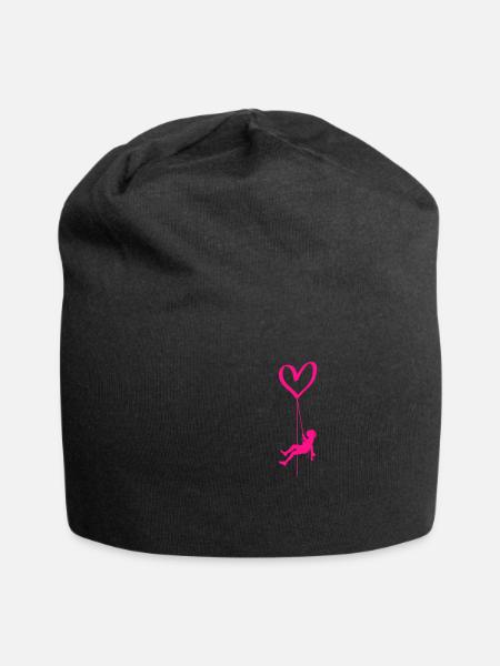 Grimper coeur escalade rocheuse Escalade libre Escalade - Bonnet en jersey - noir