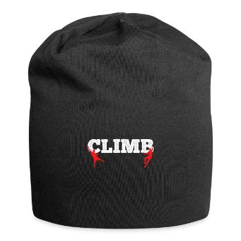 Felsklettern Boulder Kletterer Freiklettern - Jersey-Beanie - Schwarz - Vorne