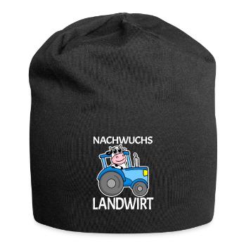 Nachwuchs Landwirt Traktor Geschenk - Jersey-Beanie - Schwarz - Vorne