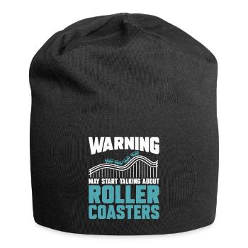 Roller Coaster Amusement Park Amusement Park - Jersey Beanie - black - Front
