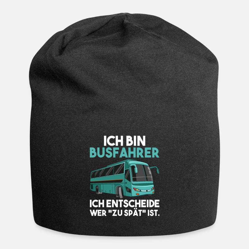 Ich bin Busfahrer ich entscheide wer zu spät ist - Jersey-Beanie - Schwarz