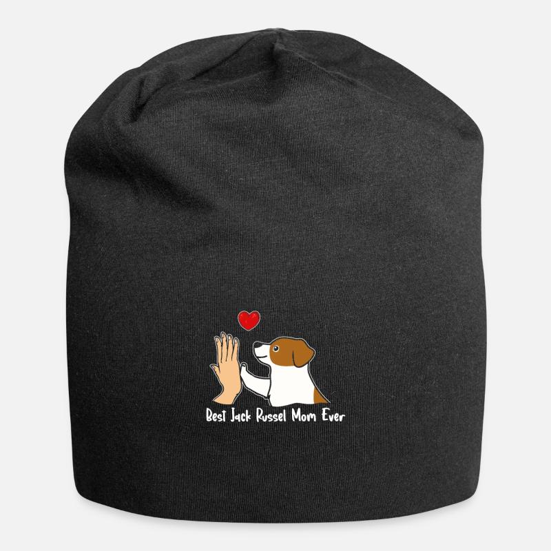 Best Jack Russel Mom Ever - Jersey Beanie - black